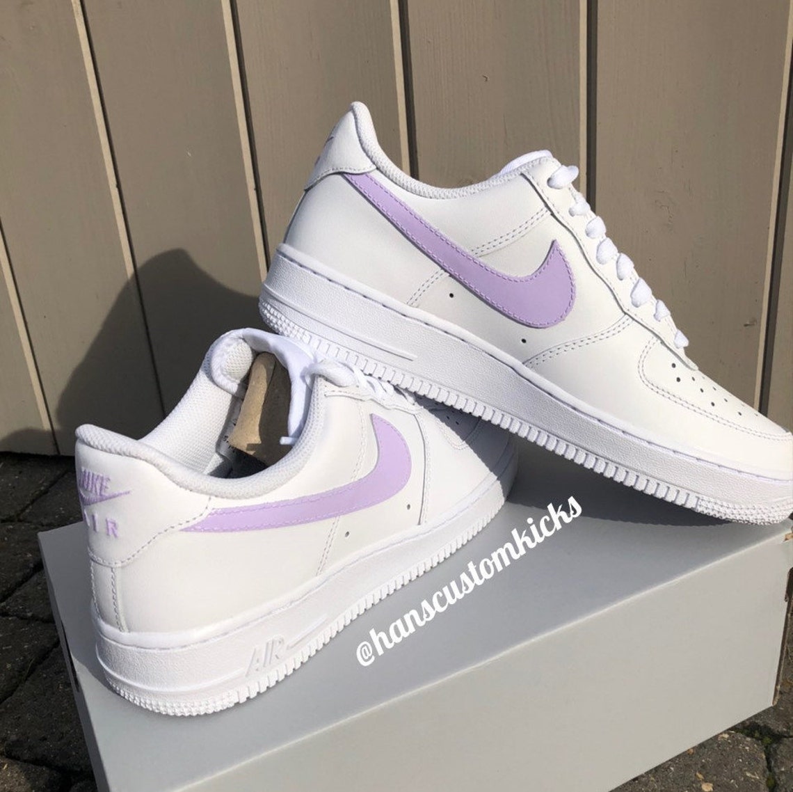 custom air force 1 lilac