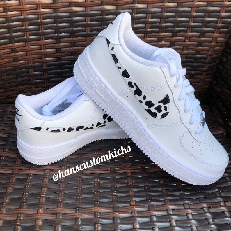 cow print air force 1