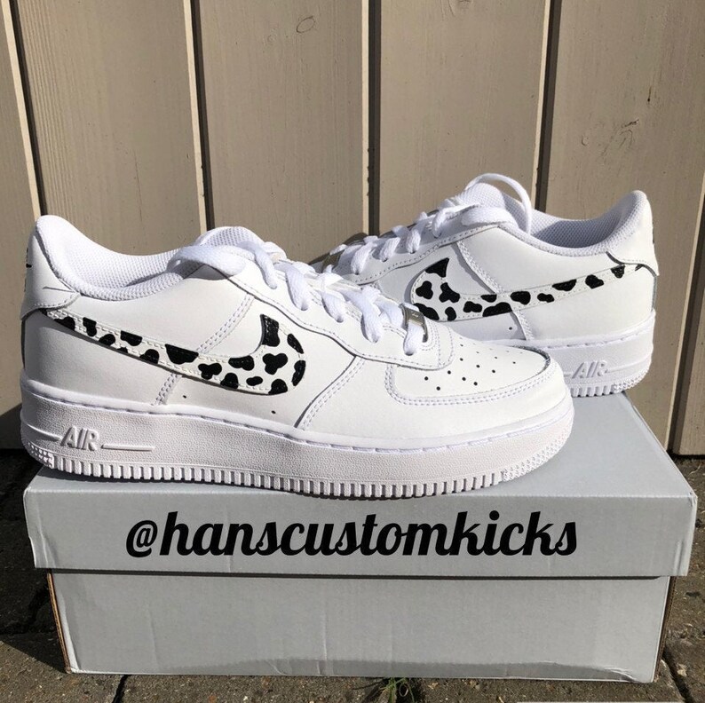 cow print air force 1