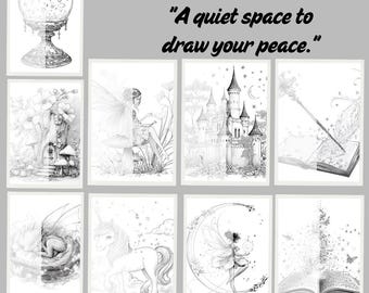 Fairy Tracing Pages | Mystical Drawing, Kids & Adults (PDF + PNG)