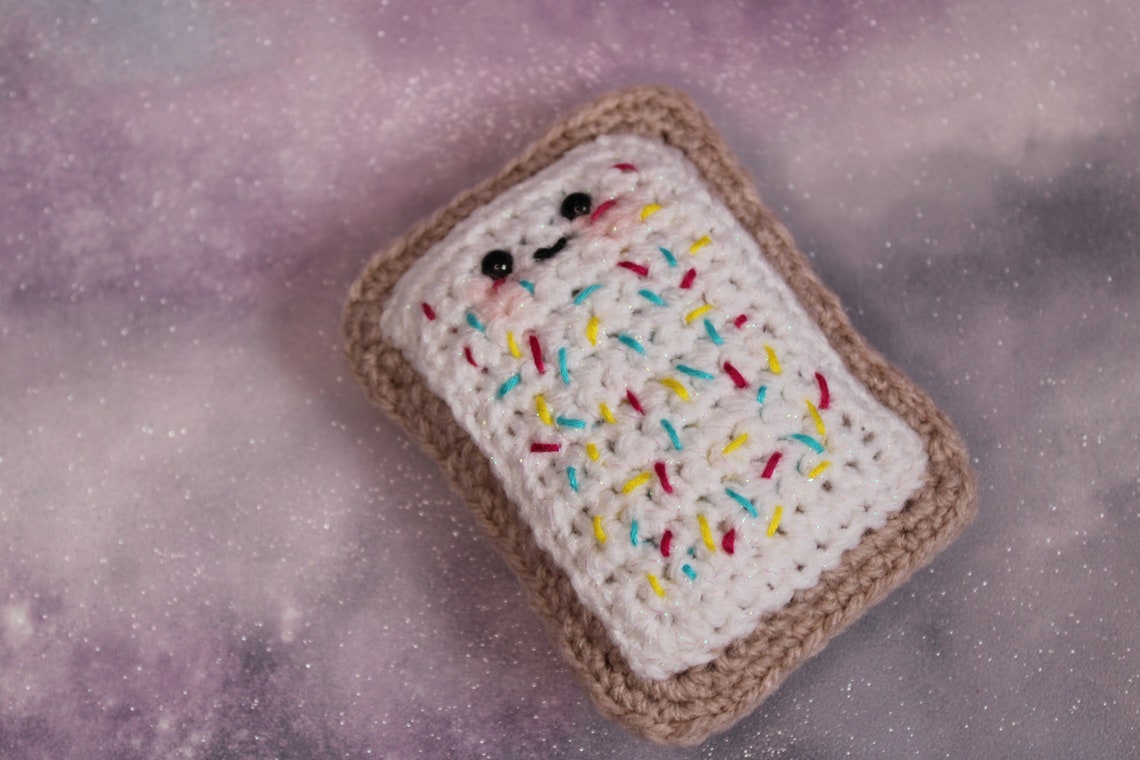 Pop Tart Handmade Plush Plushie gift crochet Toaster Pastry Etsy
