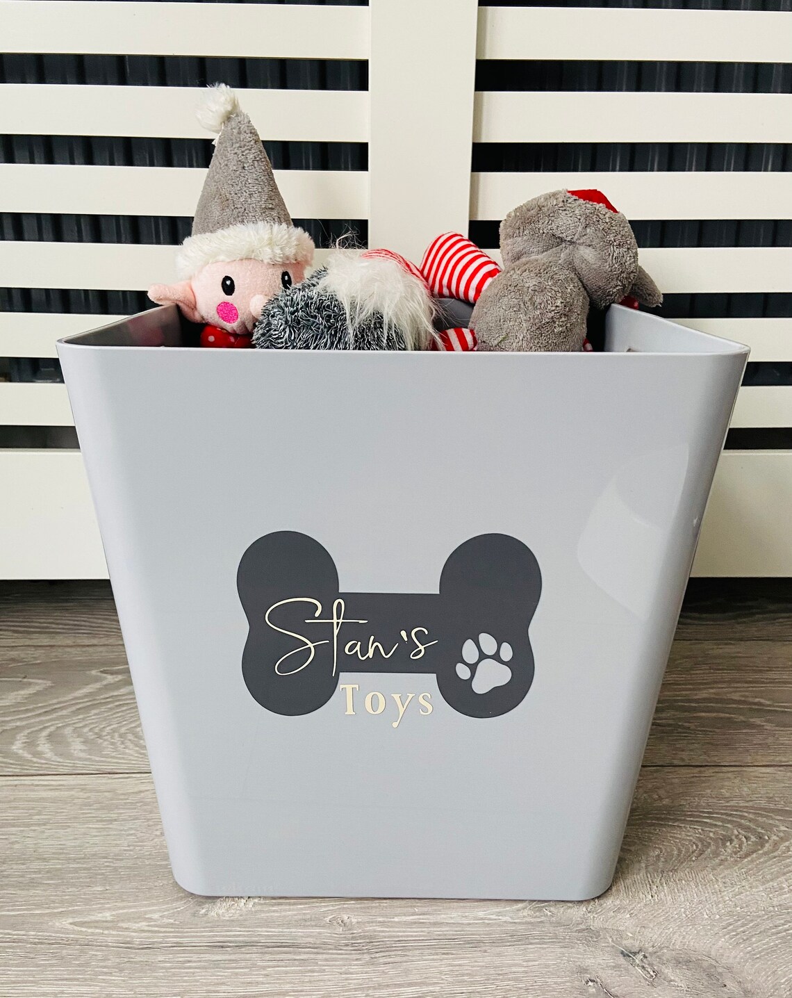 Grey Toy storage boxes 30cm x 30cm Etsy