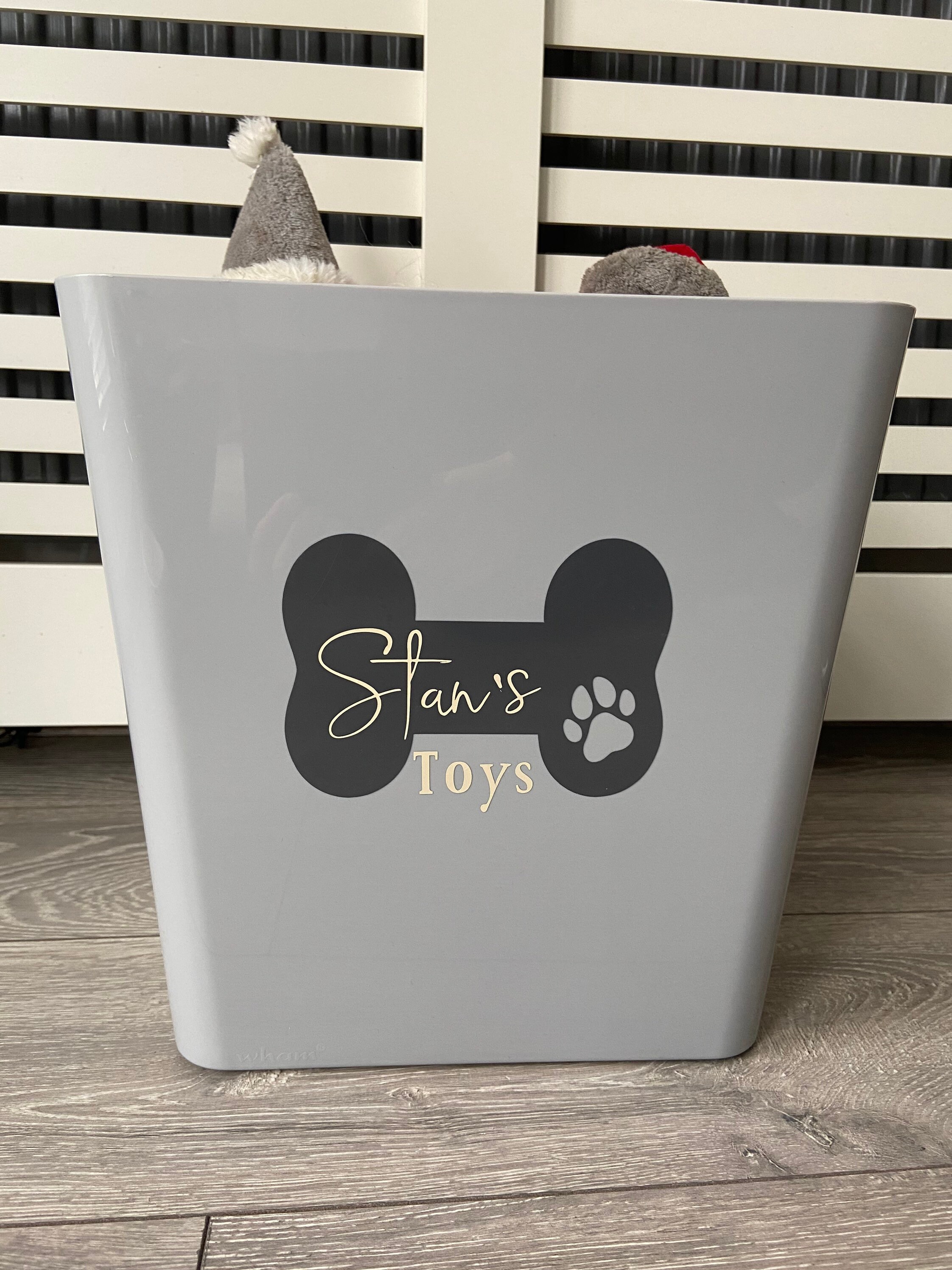 Grey Toy storage boxes 30cm x 30cm Etsy