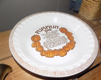 Bord met pompoentaart