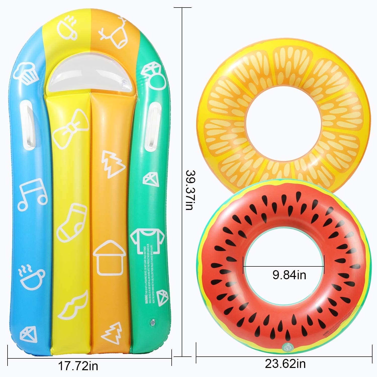Inflatable Pool Floats for Kids Swimming Rings for Kids Pool Etsy