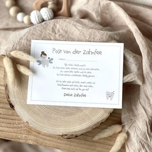 Post von der Zahnfee, Postkarte, Karte zum ausfüllen, Zahnfee, Milchzähne