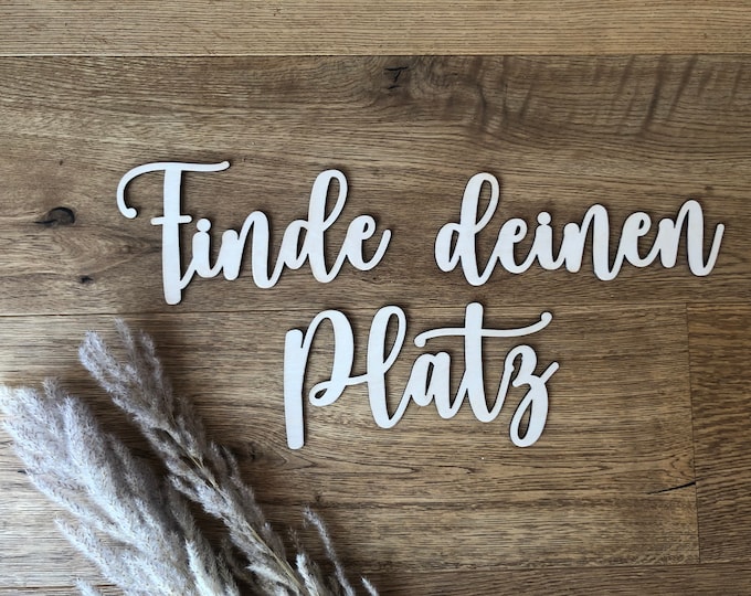 Finde Deinen Platz Schild