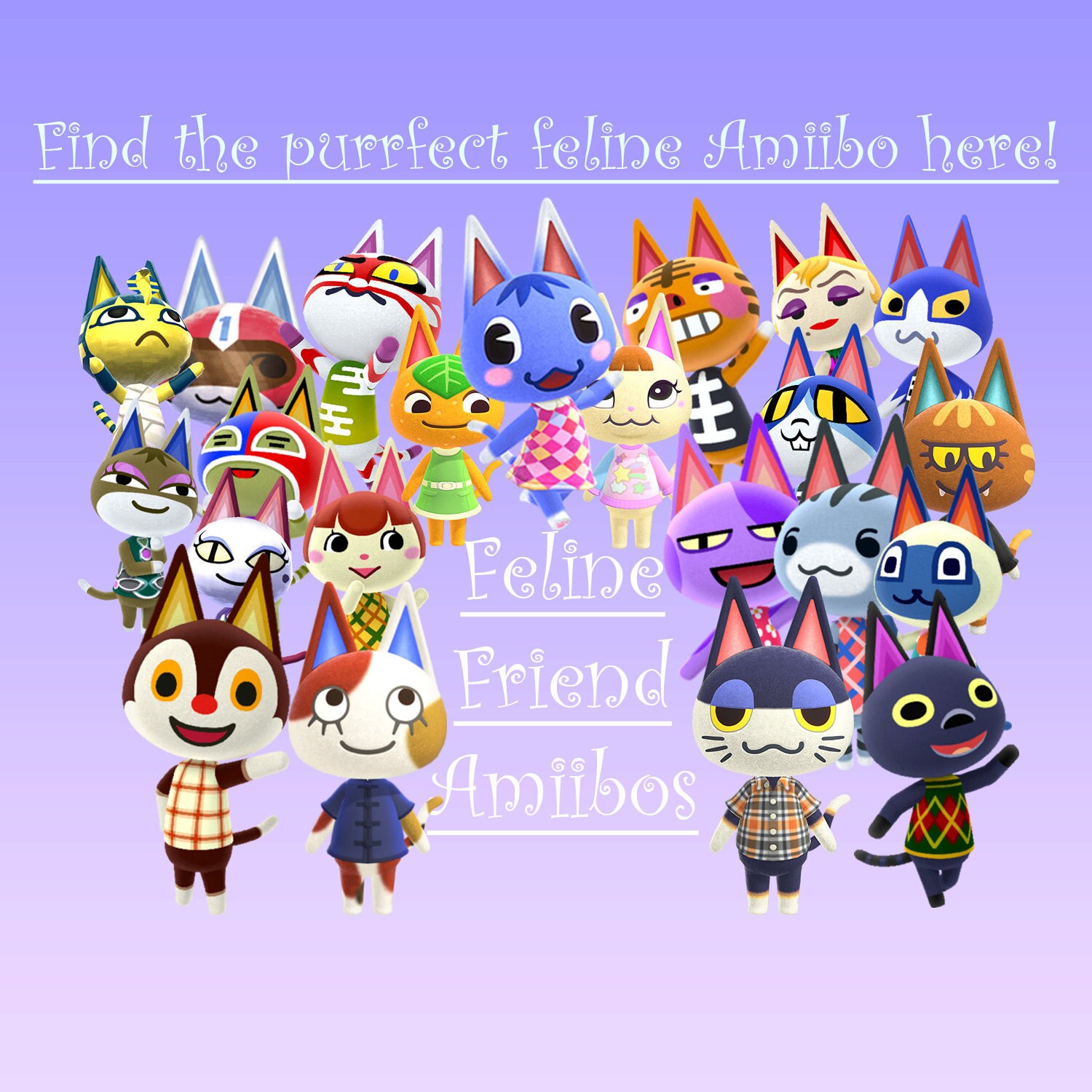 Cat Animal Crossing Amiibo Cards | Etsy