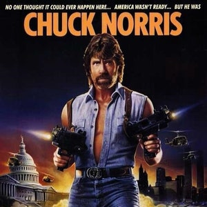 Chuck Norris Invasion USA Movie Poster Framing Print Vintage Comedy Movie Wall Decor