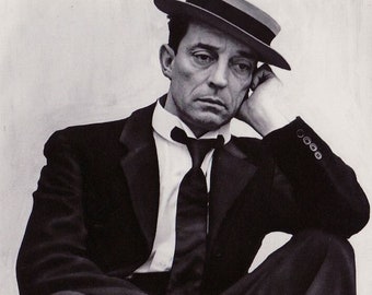 Vintage Buster Keaton Studio Photo Poster Framing Print Vintage Movie Decor New