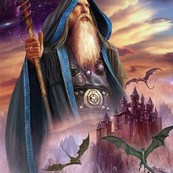 Wizard Poster Framing Print Fantasy Wall Decor Great Gift