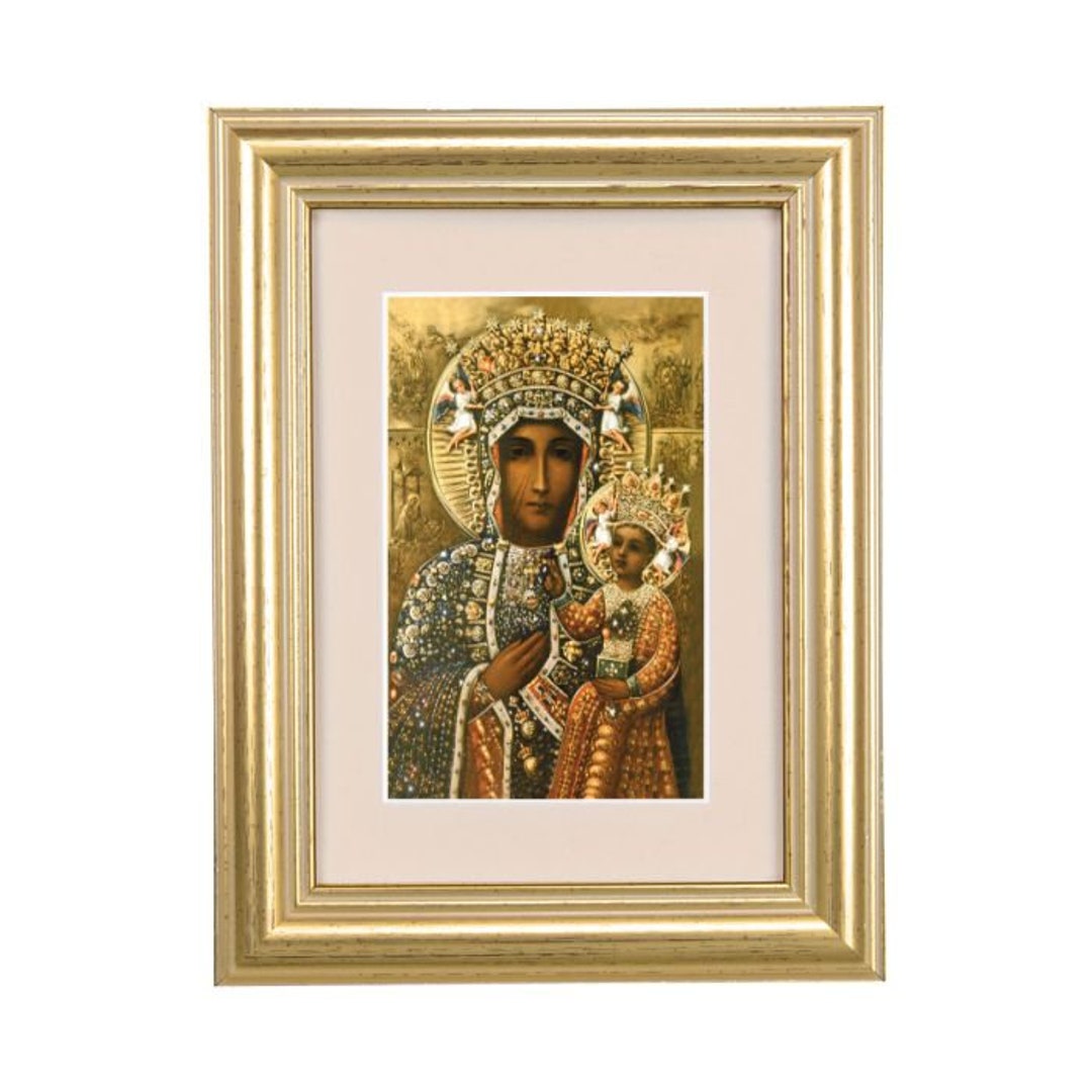 Our Lady of Czestochowa Print With 5 1/4 X 6 3/4 - Etsy