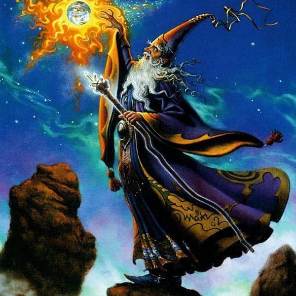 Wizard Poster Framing Print Fantasy Wall Decor Great Gift