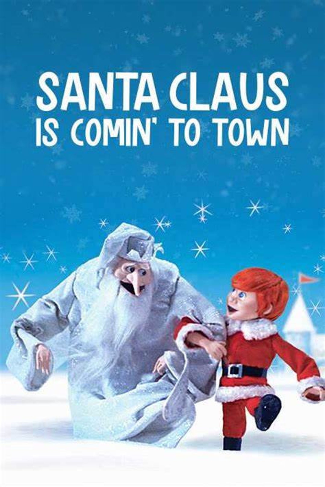 Santa Claus is Coming to Town Movie Poster Print Holiday Movie Wall
