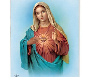 Immaculate Heart of Mary Fratelli Bonella Framing Print Religious Gifts Catholic Wall Decor