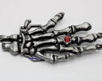 Belt Buckle Gothic Skeleton Skull 