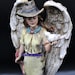 Western Cowgirl Angel Statue Holding Dove Beautiful Hand Painted Piece New