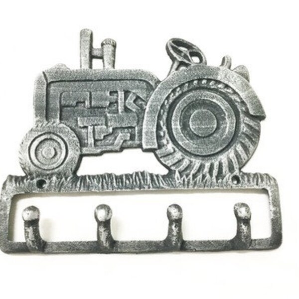 Farm Tractor Cast Iron Wall Hook Garden Patio Kitchen Mancave Wall Decor New