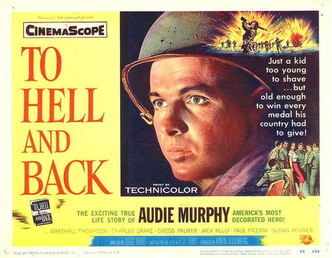 Audie Murphy to Hell and Back Movie Framing Print Vintage - Etsy