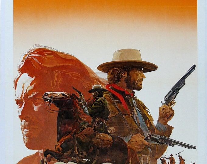 Outlaw Josey Wales Eastwood Poster Print Vintage Movie Poster Wall Decor