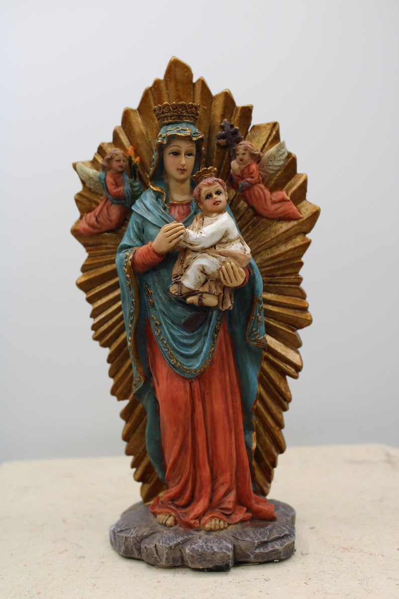 Our Lady of Perpetual Help Statue 6 Tall Figurine Etsy