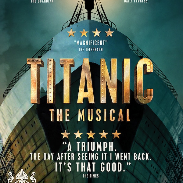 Musical Theater Titanic Broadway Poster Framing Print Movie Decor Mancave Wall Decor