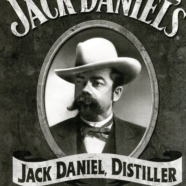 Vintage Whiskey Jack Daniels Reproduction Framing Print Vintage Advertising Wall Decor