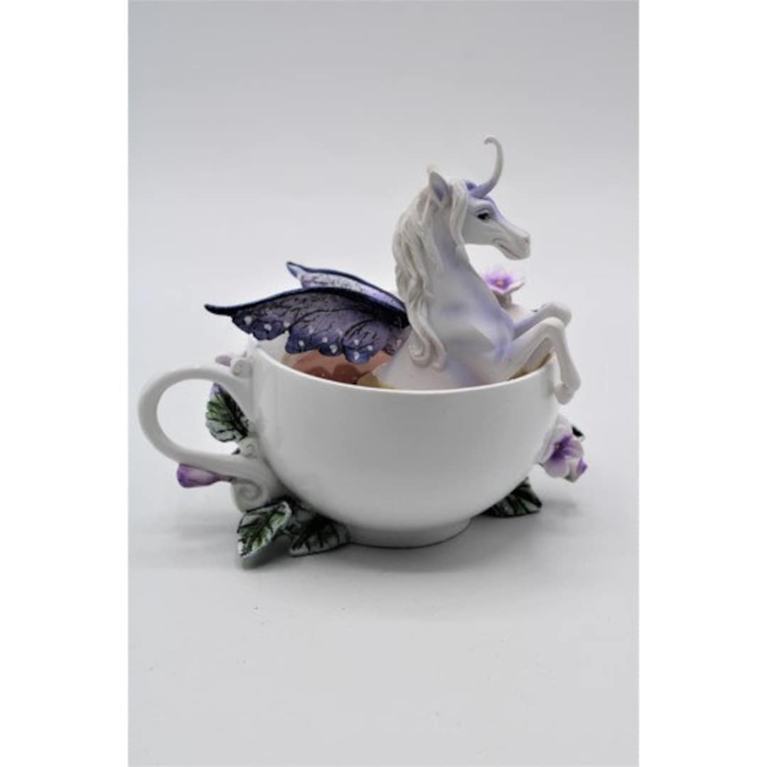 Enchanted Teacup Unicorn Figurine by Amy Brown: Unicorn Gifts