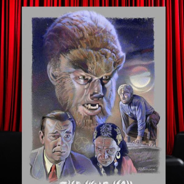 Lon Chaney Wolfman Movie Framing Print Vintage Poster Wall Decor