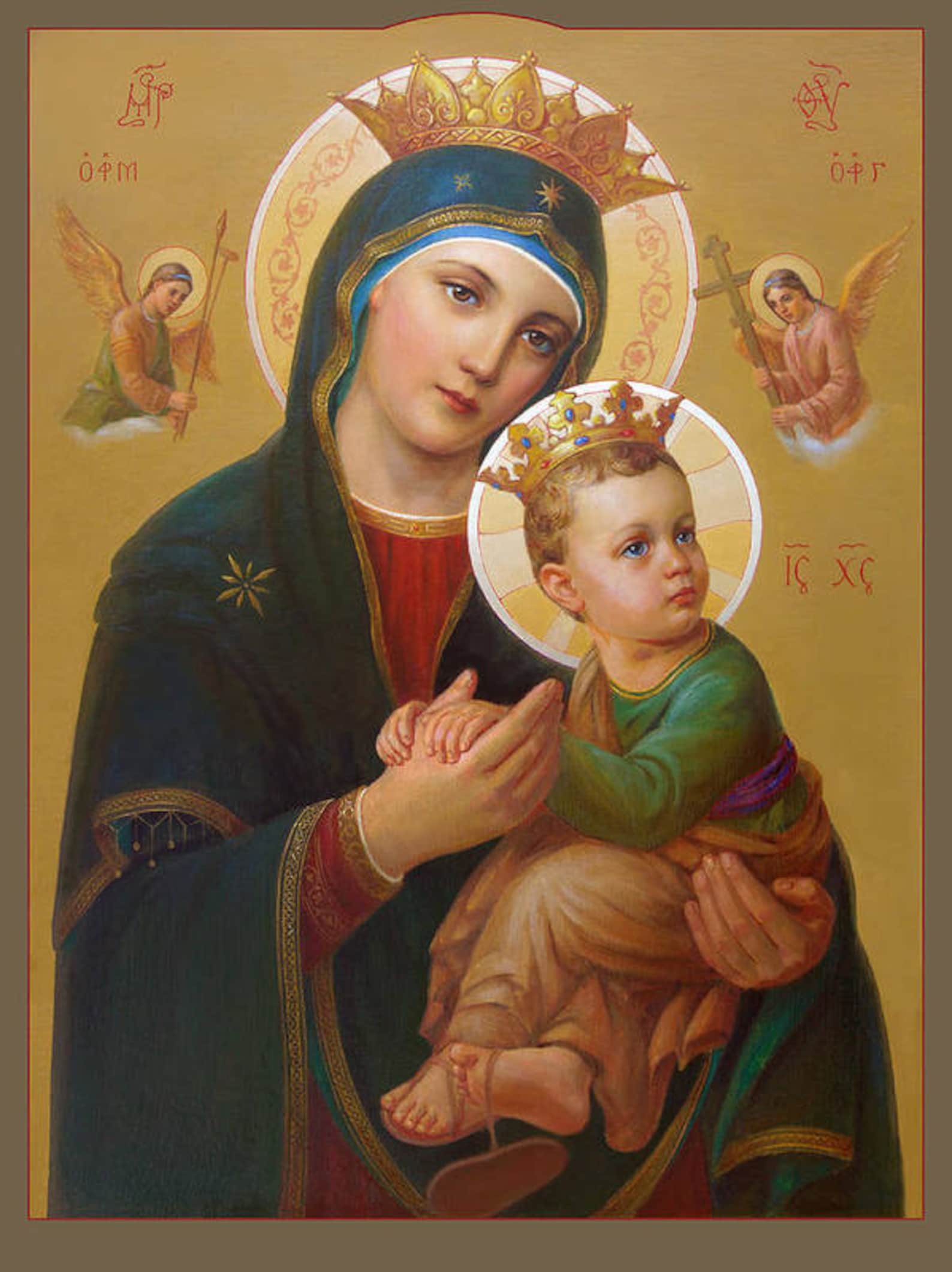 Catholic Our Lady of Perpetual Help Print Religious Gifts Etsy