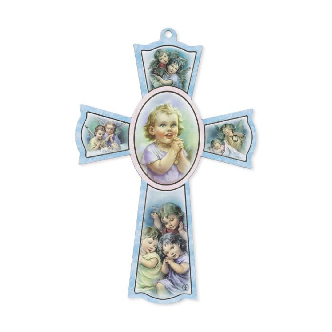 Wall Cross Baby Wooden Art Cross in Gift Box Baby Room Decor Etsy