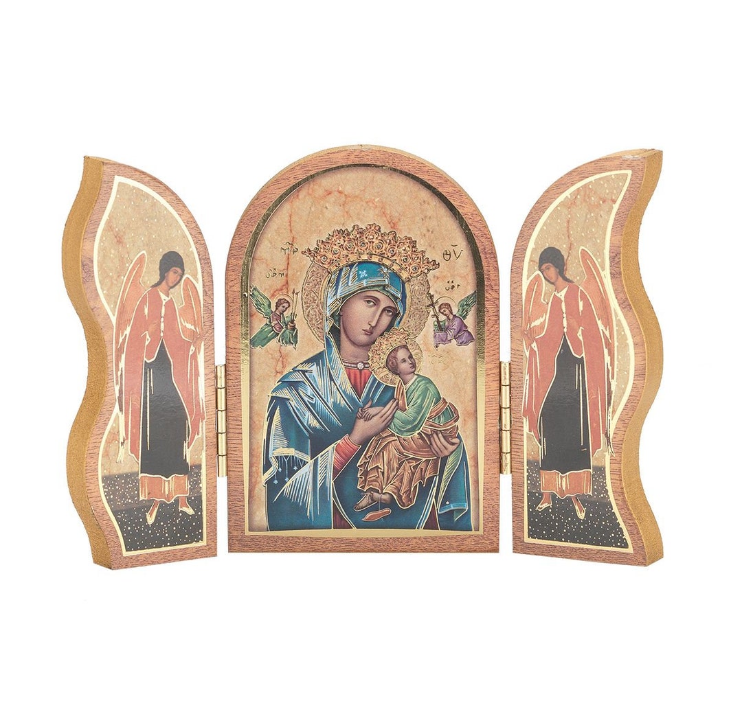Our Lady of Perpetual Help Standing Triptych Religious Gifts Etsy