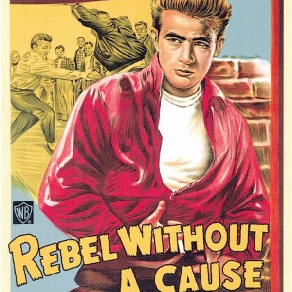 Vintage James Dean Rebel without a Cause Poster Framing Print Movie Wall Decor