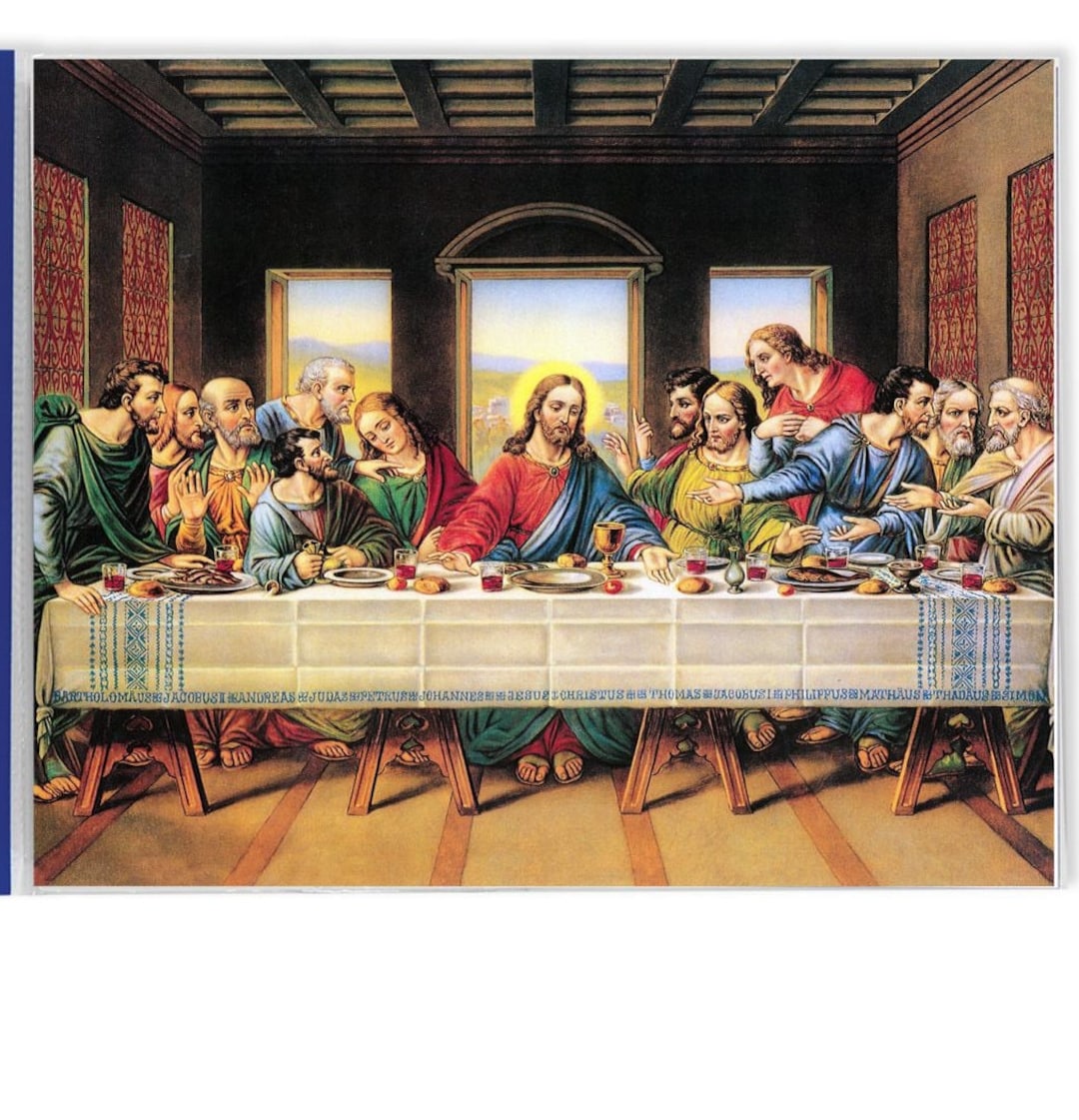 Last Supper Da Vinci Framing Print 8 X 10 Set of 3 Etsy