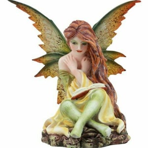 Fairyland Yellow and Green Winged Summer Fairy Statue Figurine New