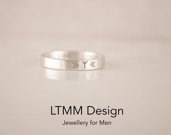 Cool Men's Jewellery - Boyfriend- Husband- Meaningful - Gift for Him - Vintage - Retro - Viking Style Ring - Reward