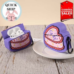 Clearence Cake Airpods Case,Loved Airpods 1/2 Case,Airpods Pro3 Case,Gift for Kids Teens Adult, Birthday/Summer Gifts