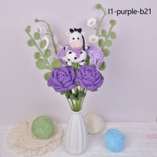 Crochet Cow Bouquets Etsy