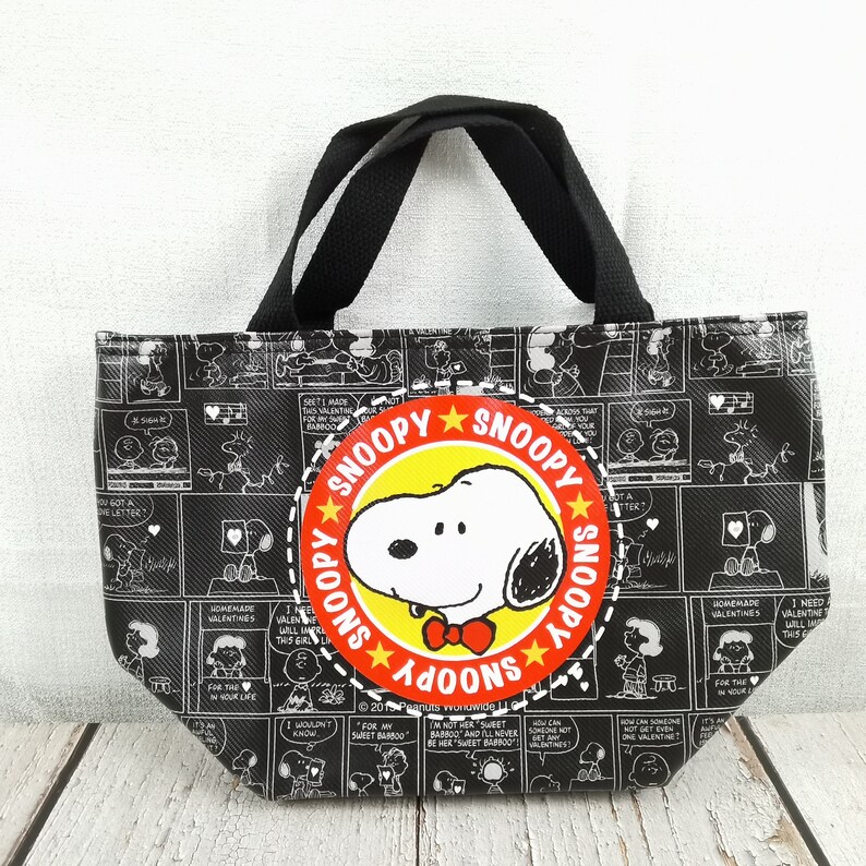 Snoopy Lunch Tote Kids School LunchWater ResistantCotton Etsy