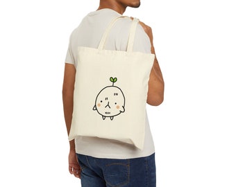 plant tote bag, onion bag, cute gift for friend who has everything, cute housewarming gifts, cotton tote bag, funny gift for women, kawaii