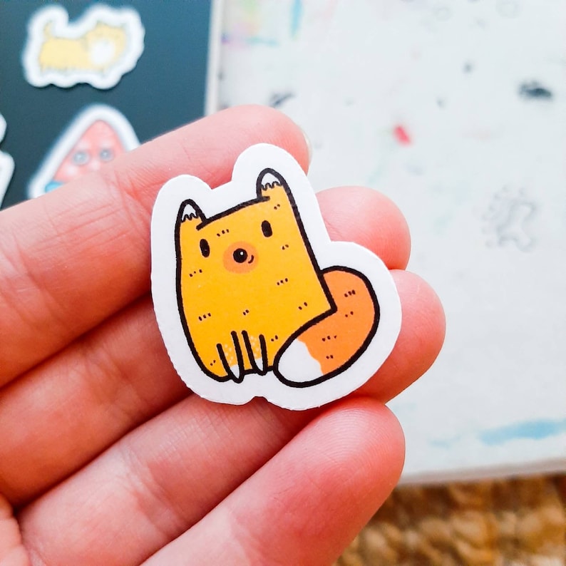 kawaii animal stickers, small stickers for phone case, tiny stickers cute, mini stickers for party favor, sticker grab bag, sticker bundle image 8