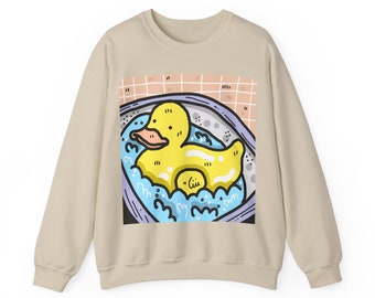 Rubber duck shirt, ducky sweater, funny gift for friends, bold shirt, cute animal clothes, teen girl gift, graphic shirt for men, unisex