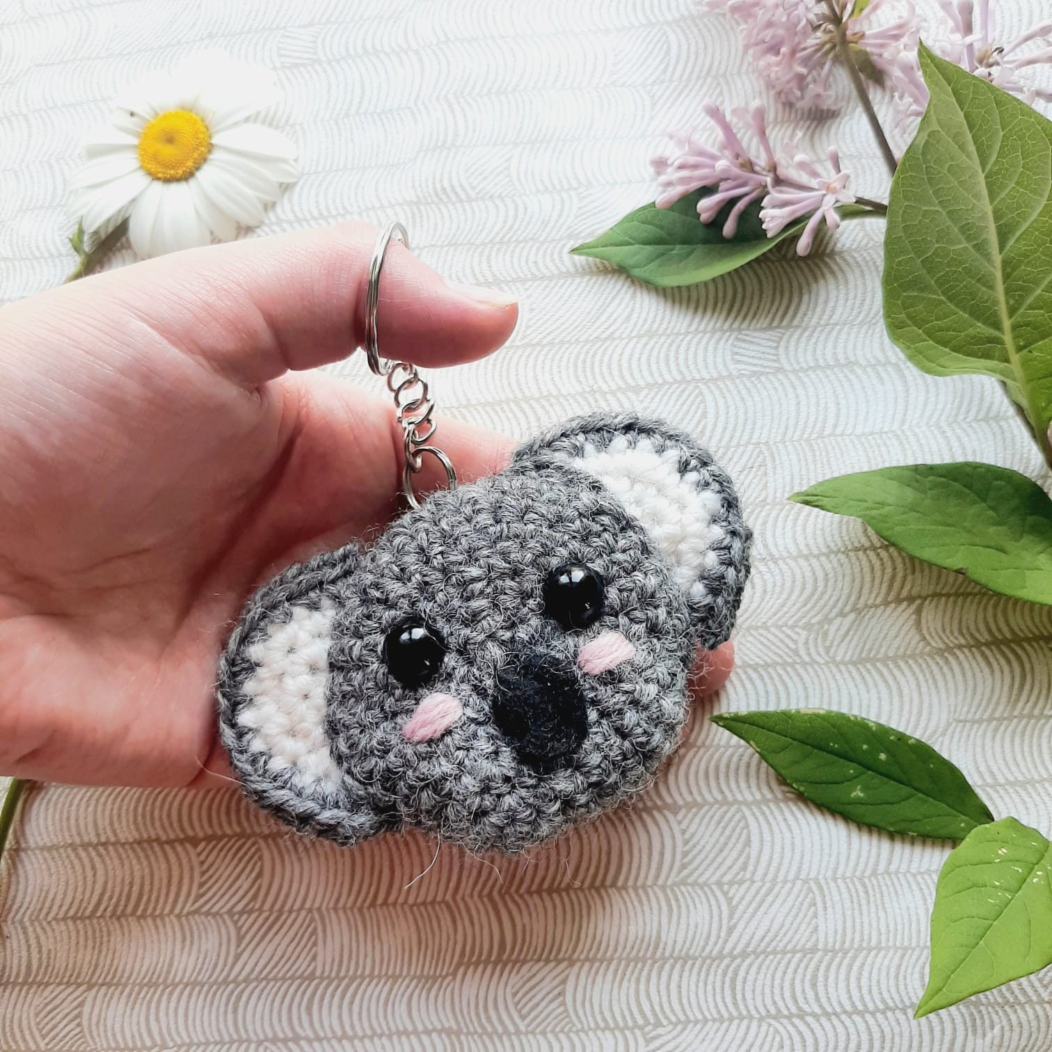 Crochet koala keychain unique gift idea for women cute Etsy
