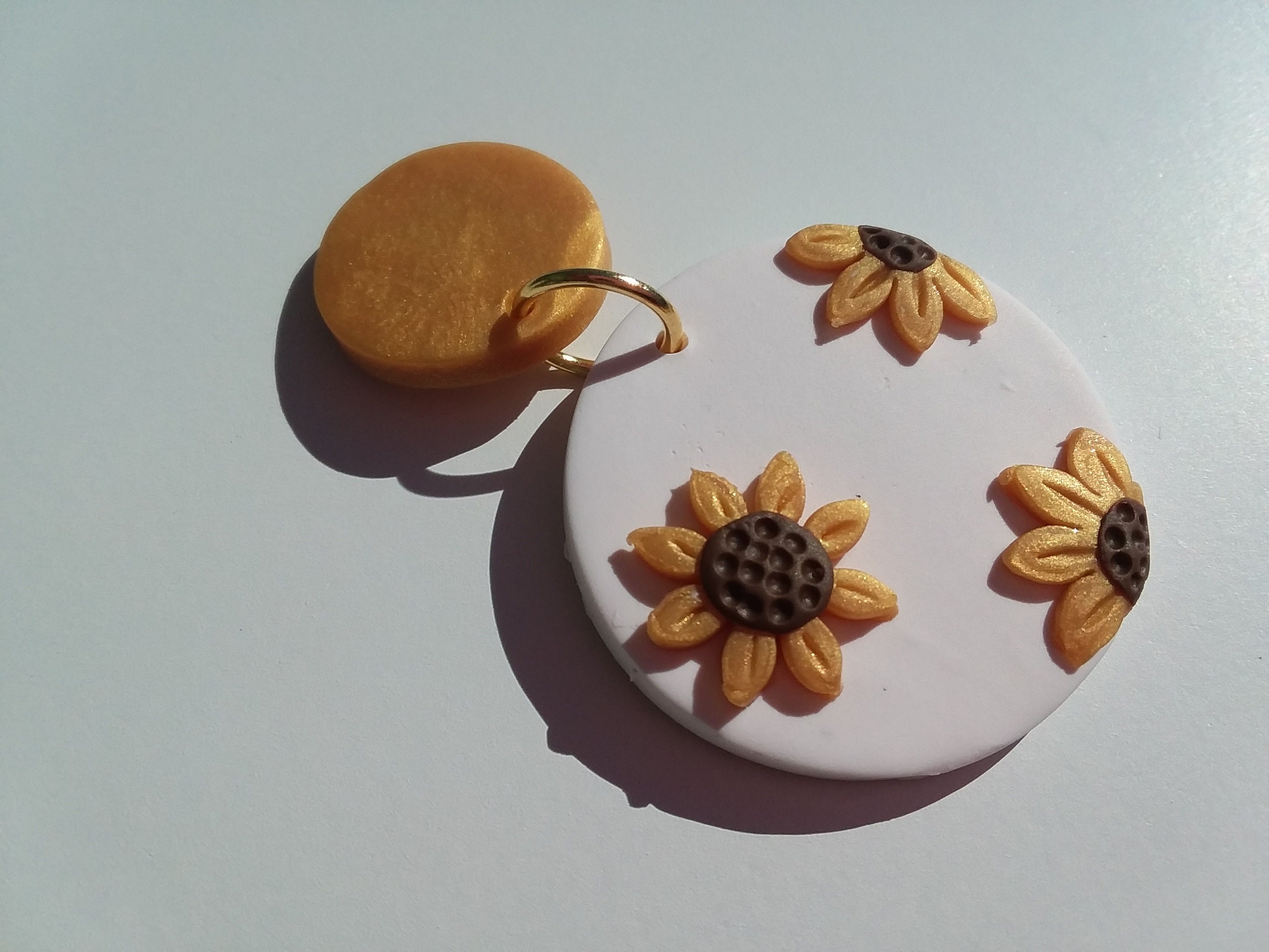 Sunflower Statement Earringsclay Flower Earrings summer Etsy