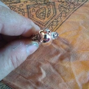 Skull ring in sterling silver