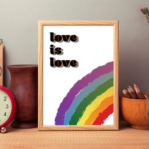 Love is Love LGBTQ+ Print | DIGITAL DOWNLOAD