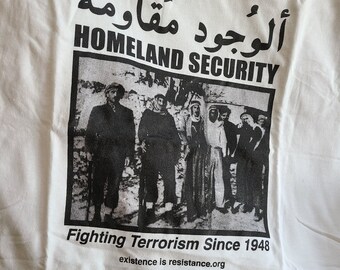 Sécurité intérieure : t-shirt édition palestinienne