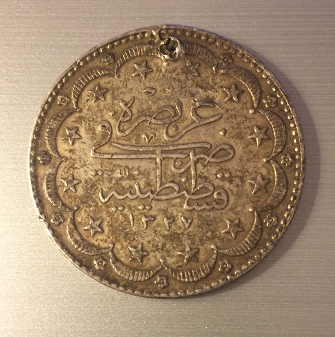 Real Ottoman Empire Coin Sultan V. Reşad 5 Khurush 1327/9 Etsy Australia