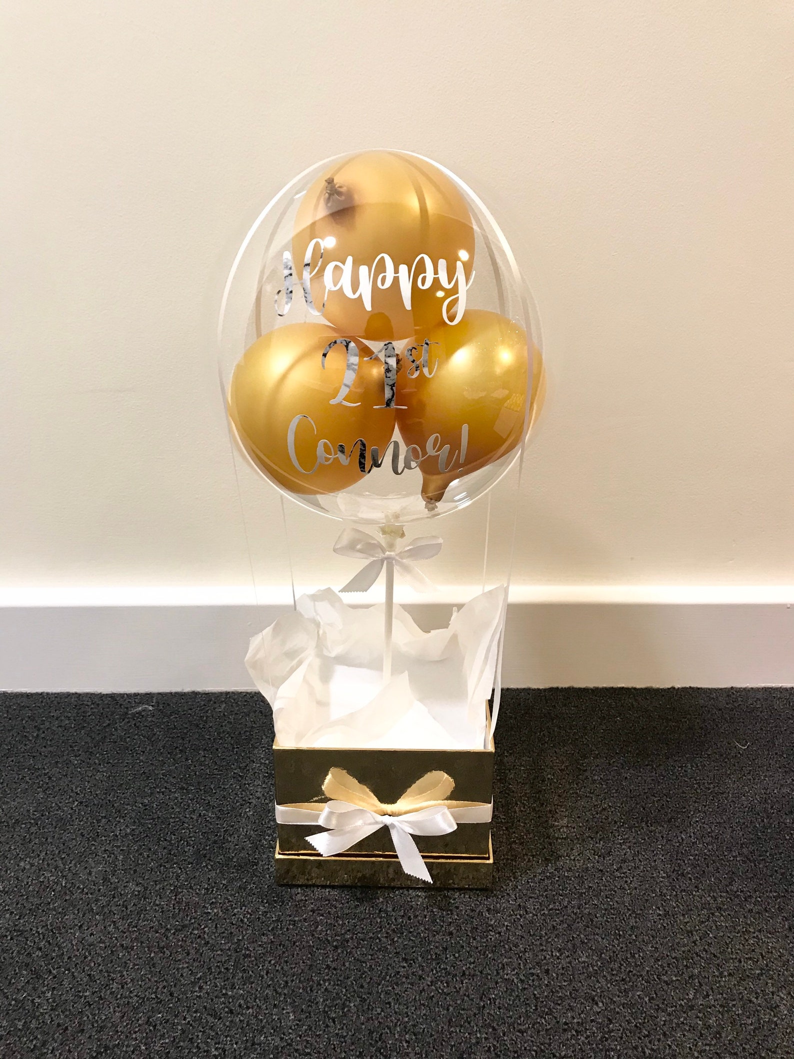 Personalised Hot Air Balloon Gift Hamper Balloon in a Box Etsy