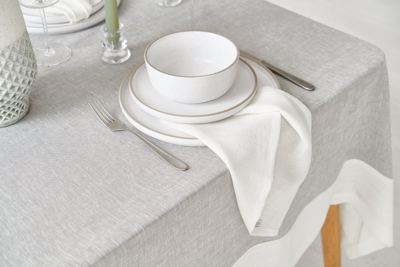 Elegant White Hemp Linen Napkins - Soft and Absorbent Dining Napkins, Perfect for Wedding Decor and Everyday Use